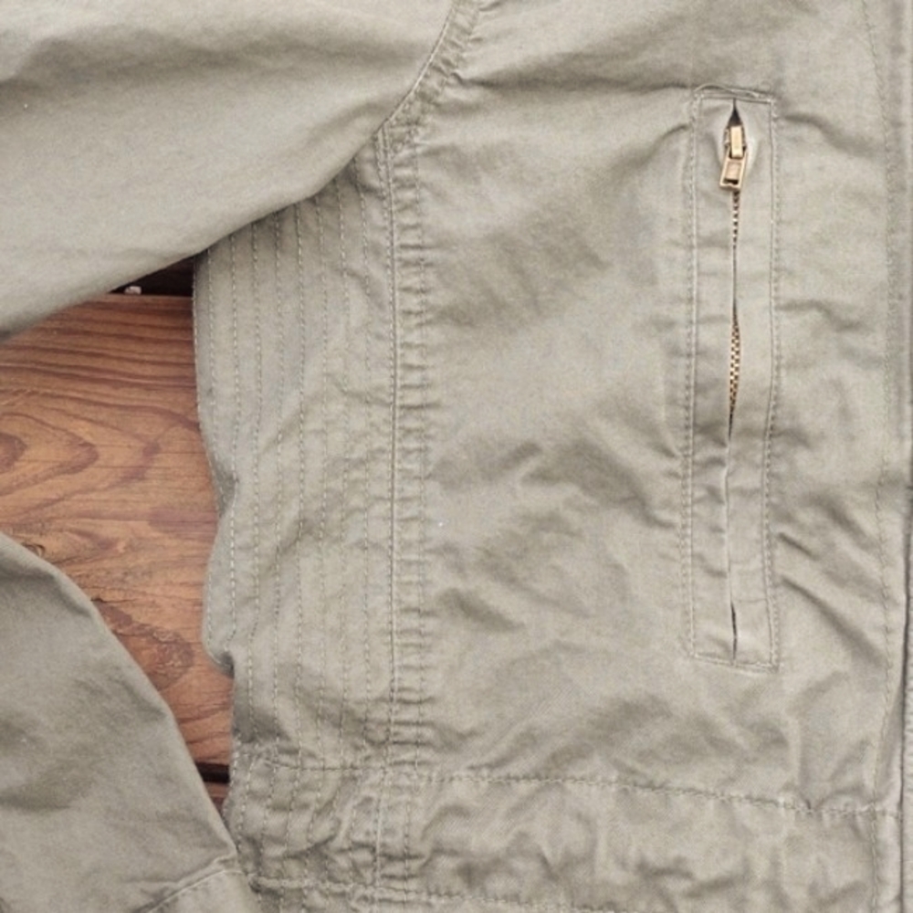 Love Tree Army Green Cotton Military Utility Jacket Size Small - Picture 7 of 14